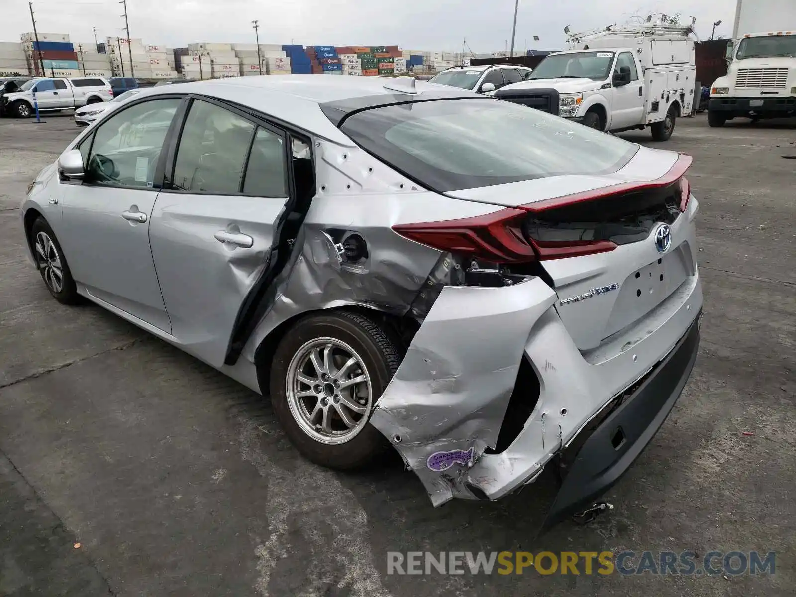 3 Photograph of a damaged car JTDKARFP7K3107482 TOYOTA PRIUS 2019