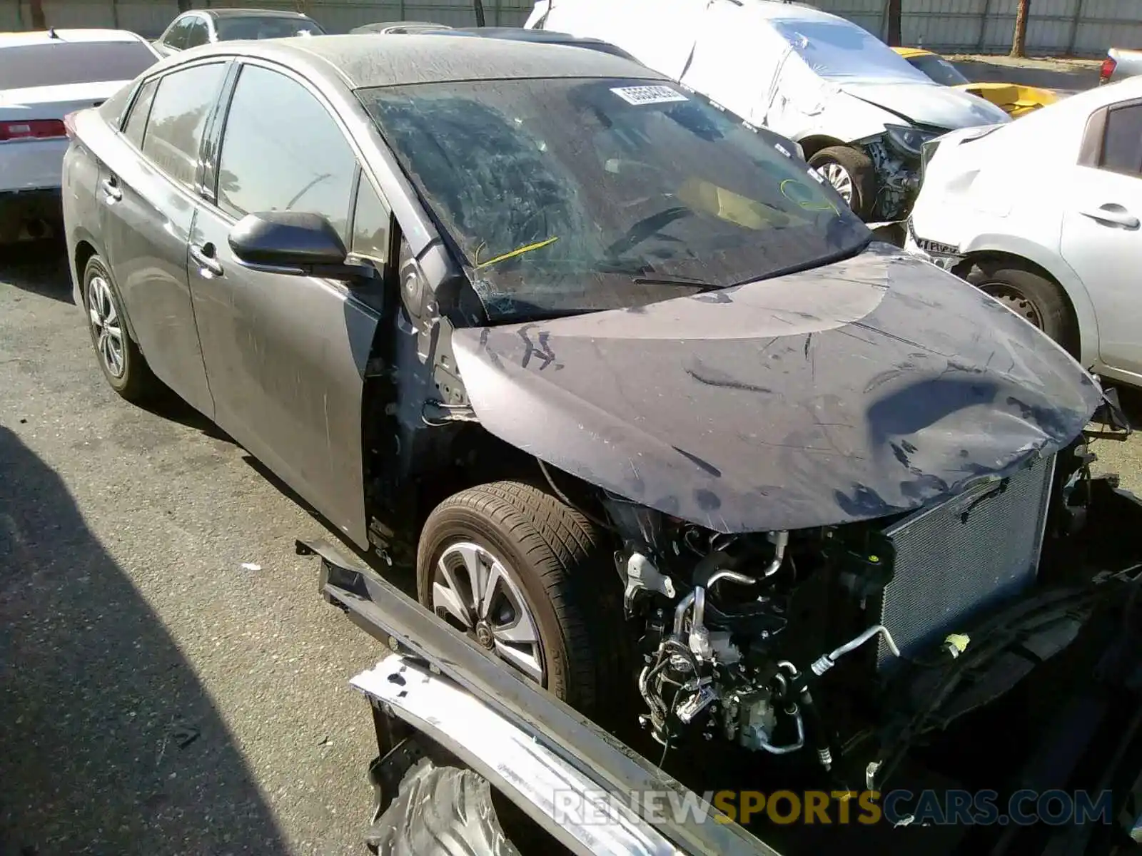 1 Photograph of a damaged car JTDKARFP7K3108924 TOYOTA PRIUS 2019