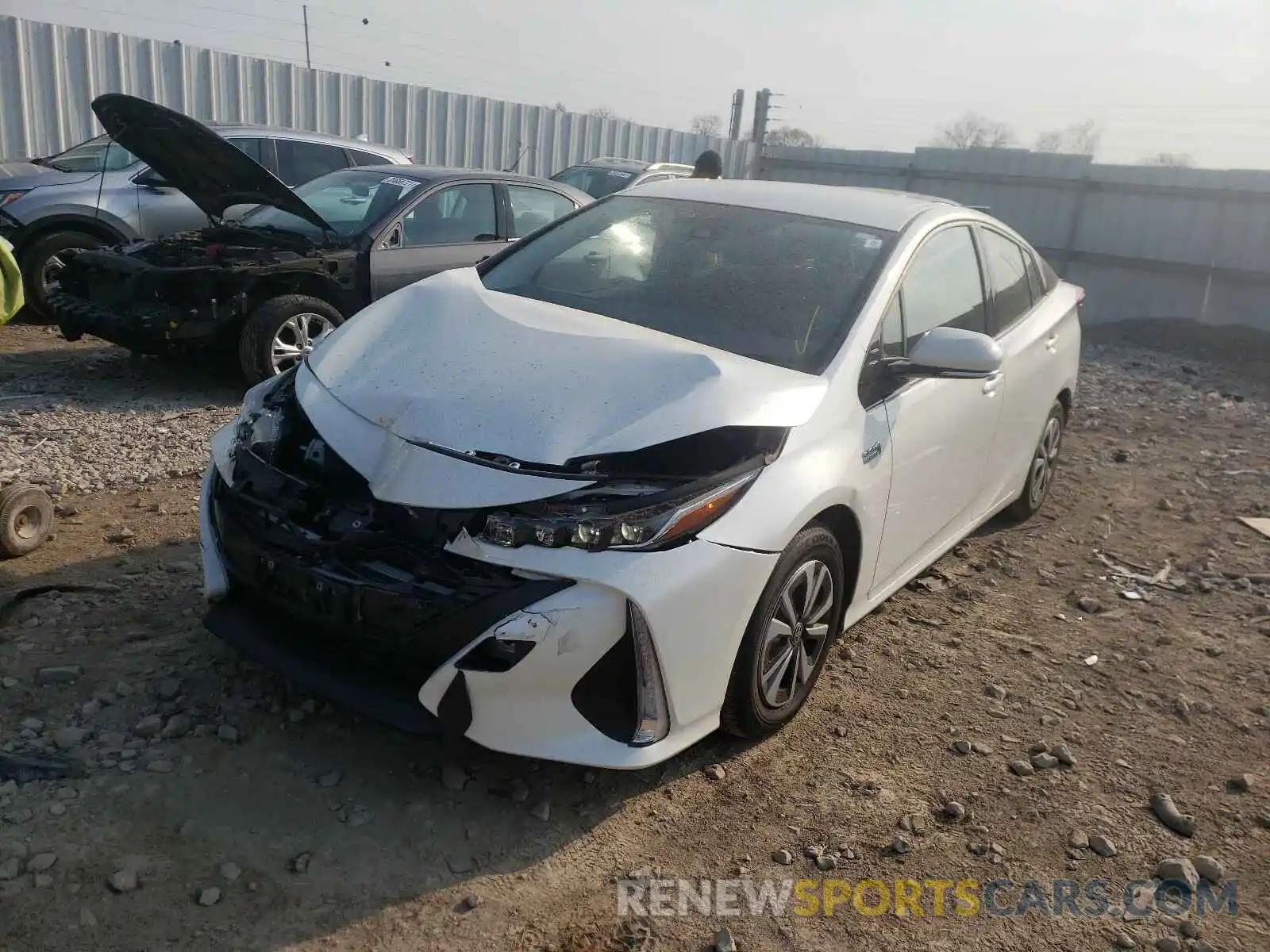 2 Photograph of a damaged car JTDKARFP7K3109748 TOYOTA PRIUS 2019