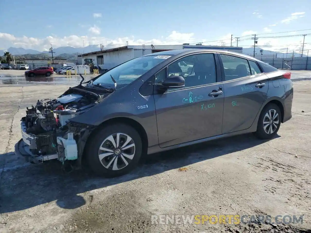 1 Photograph of a damaged car JTDKARFP7K3110771 TOYOTA PRIUS 2019