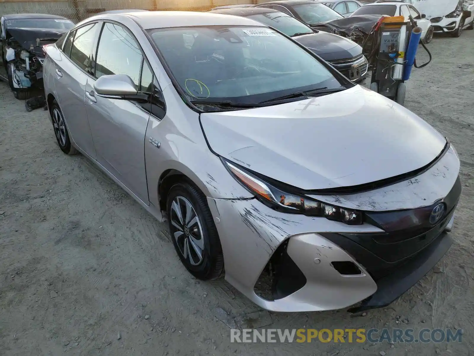 1 Photograph of a damaged car JTDKARFP7K3113864 TOYOTA PRIUS 2019