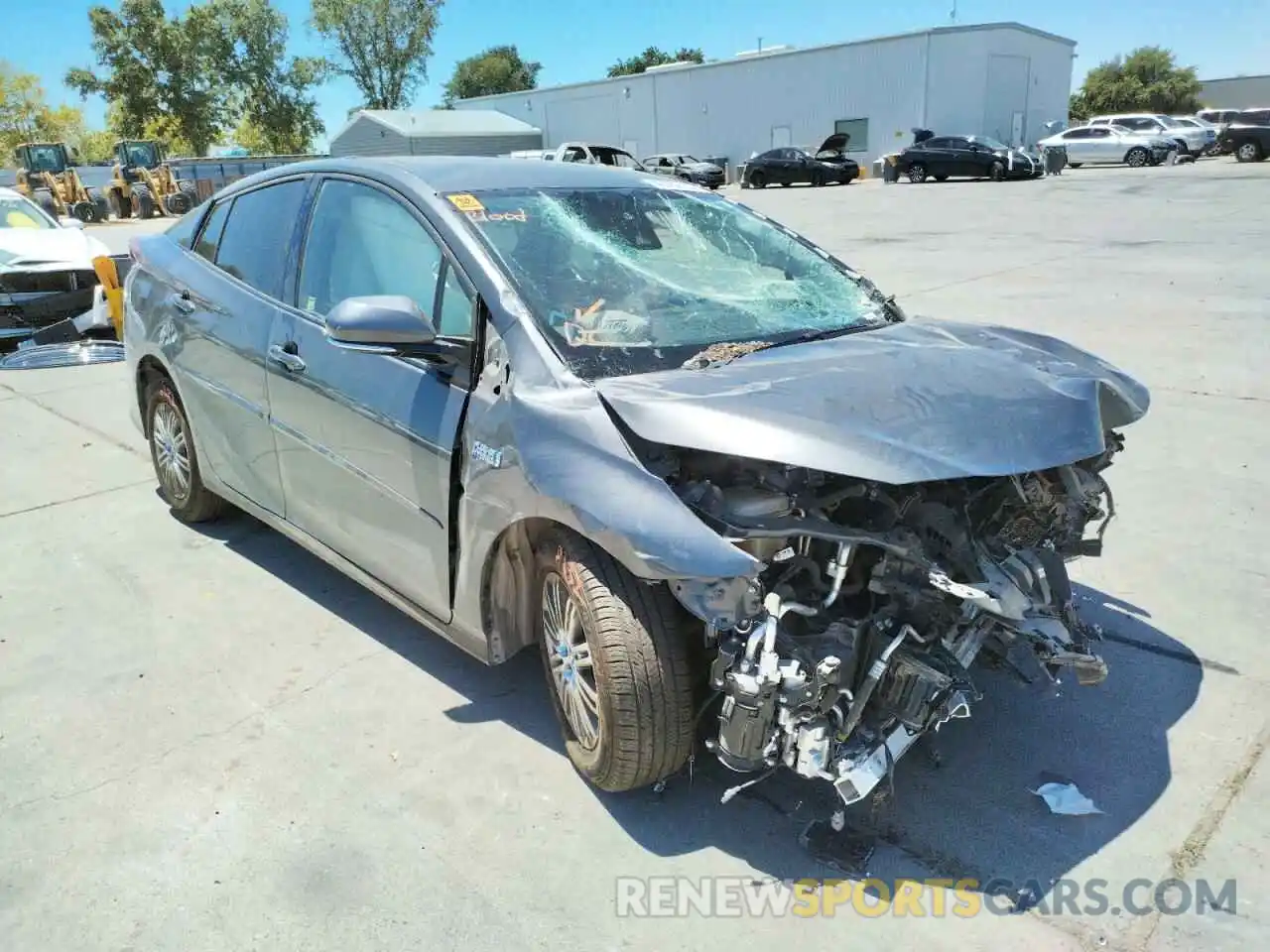 1 Photograph of a damaged car JTDKARFP7K3114626 TOYOTA PRIUS 2019