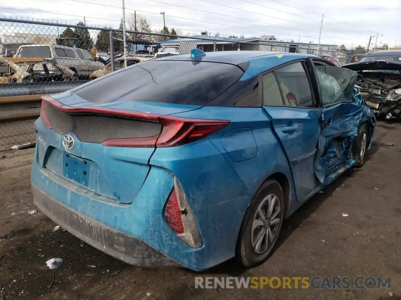 4 Photograph of a damaged car JTDKARFP8K3104865 TOYOTA PRIUS 2019