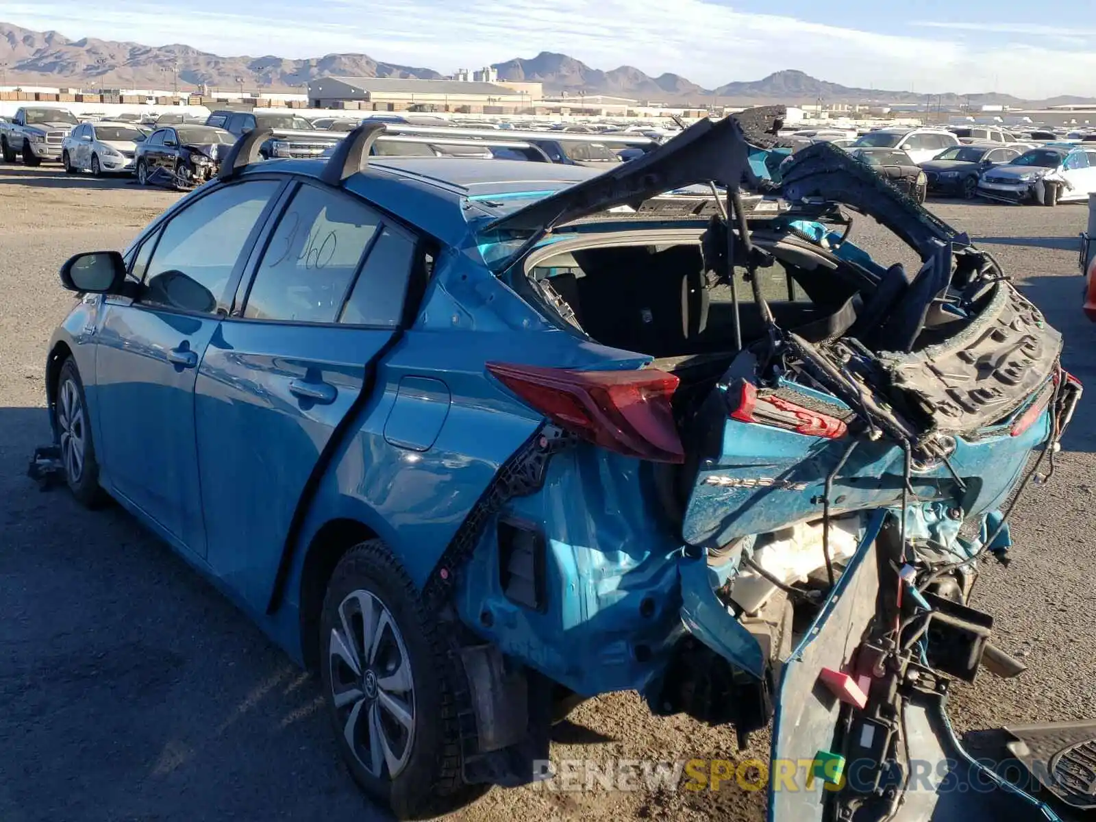 2 Photograph of a damaged car JTDKARFP8K3105109 TOYOTA PRIUS 2019