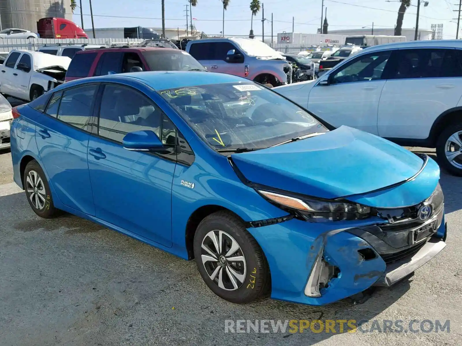 1 Photograph of a damaged car JTDKARFP8K3108074 TOYOTA PRIUS 2019