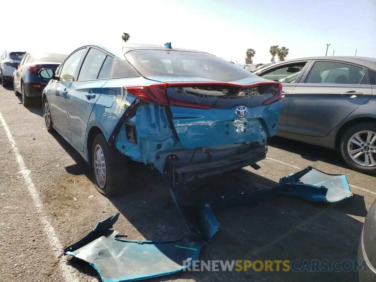 3 Photograph of a damaged car JTDKARFP8K3108107 TOYOTA PRIUS 2019