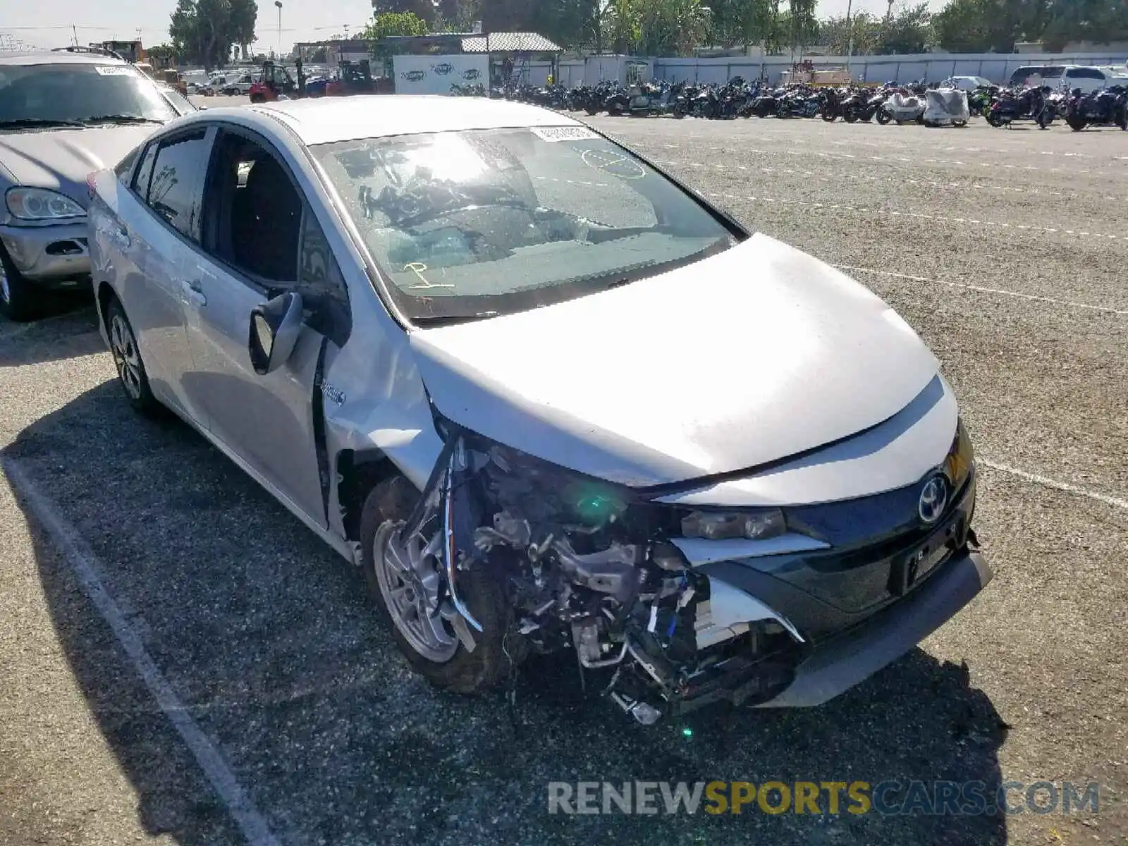 1 Photograph of a damaged car JTDKARFP8K3109421 TOYOTA PRIUS 2019