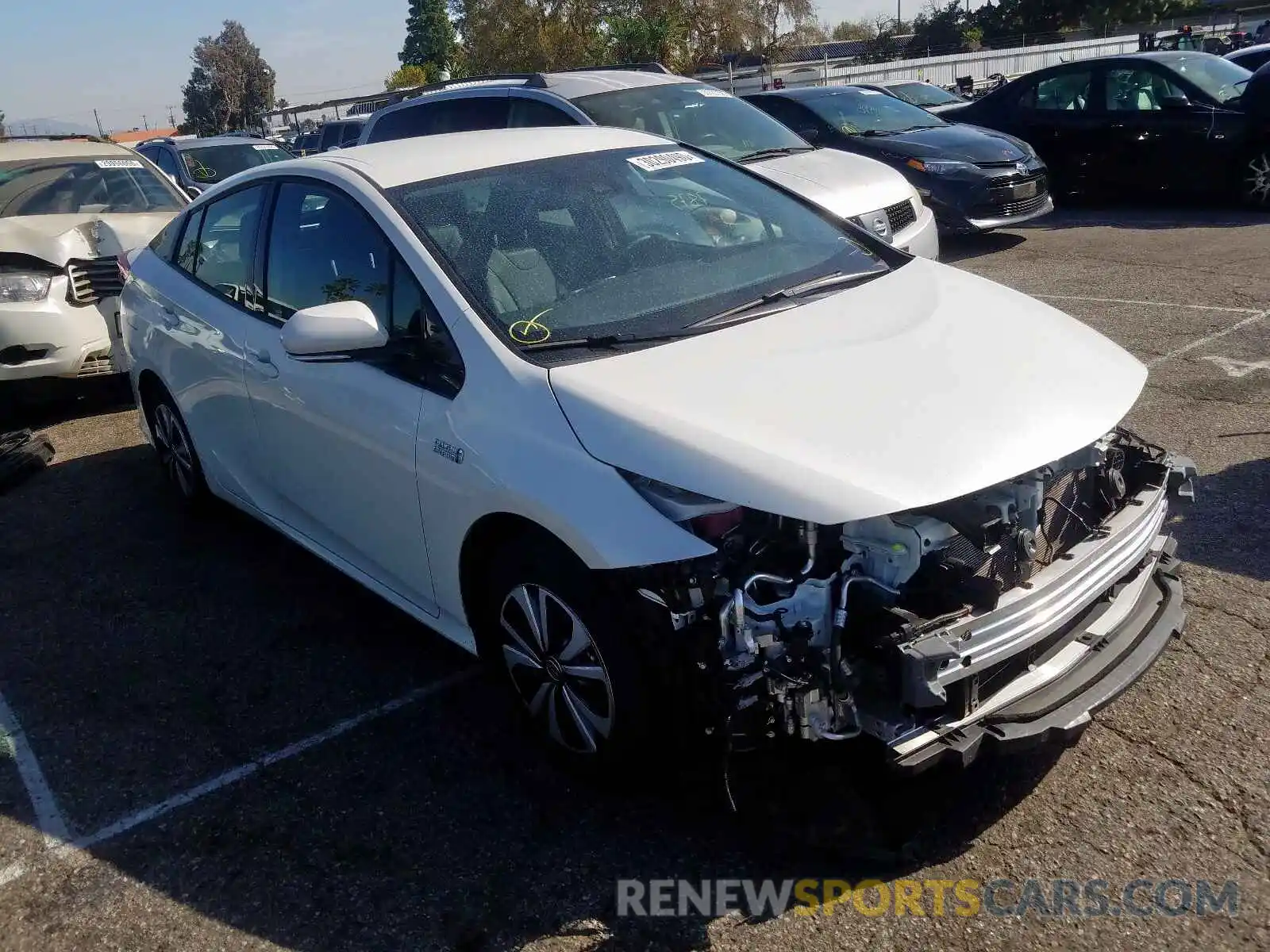 1 Photograph of a damaged car JTDKARFP8K3111833 TOYOTA PRIUS 2019