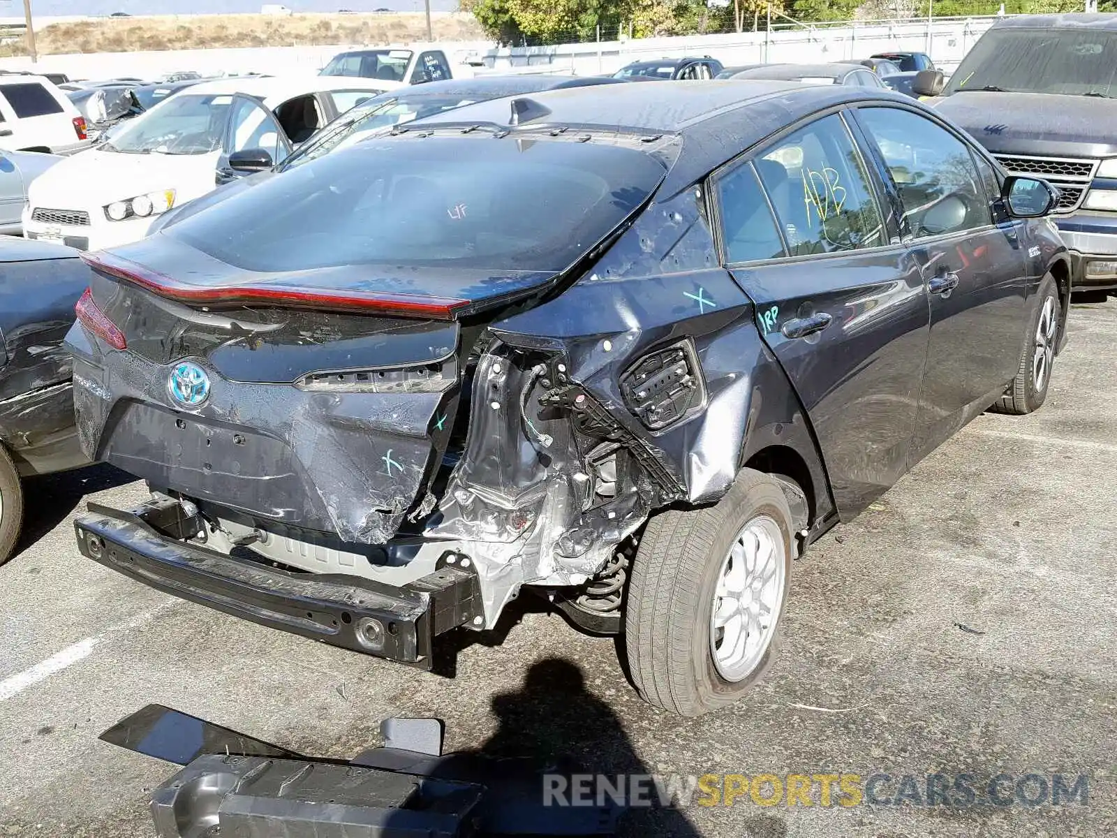 4 Photograph of a damaged car JTDKARFP8K3112531 TOYOTA PRIUS 2019