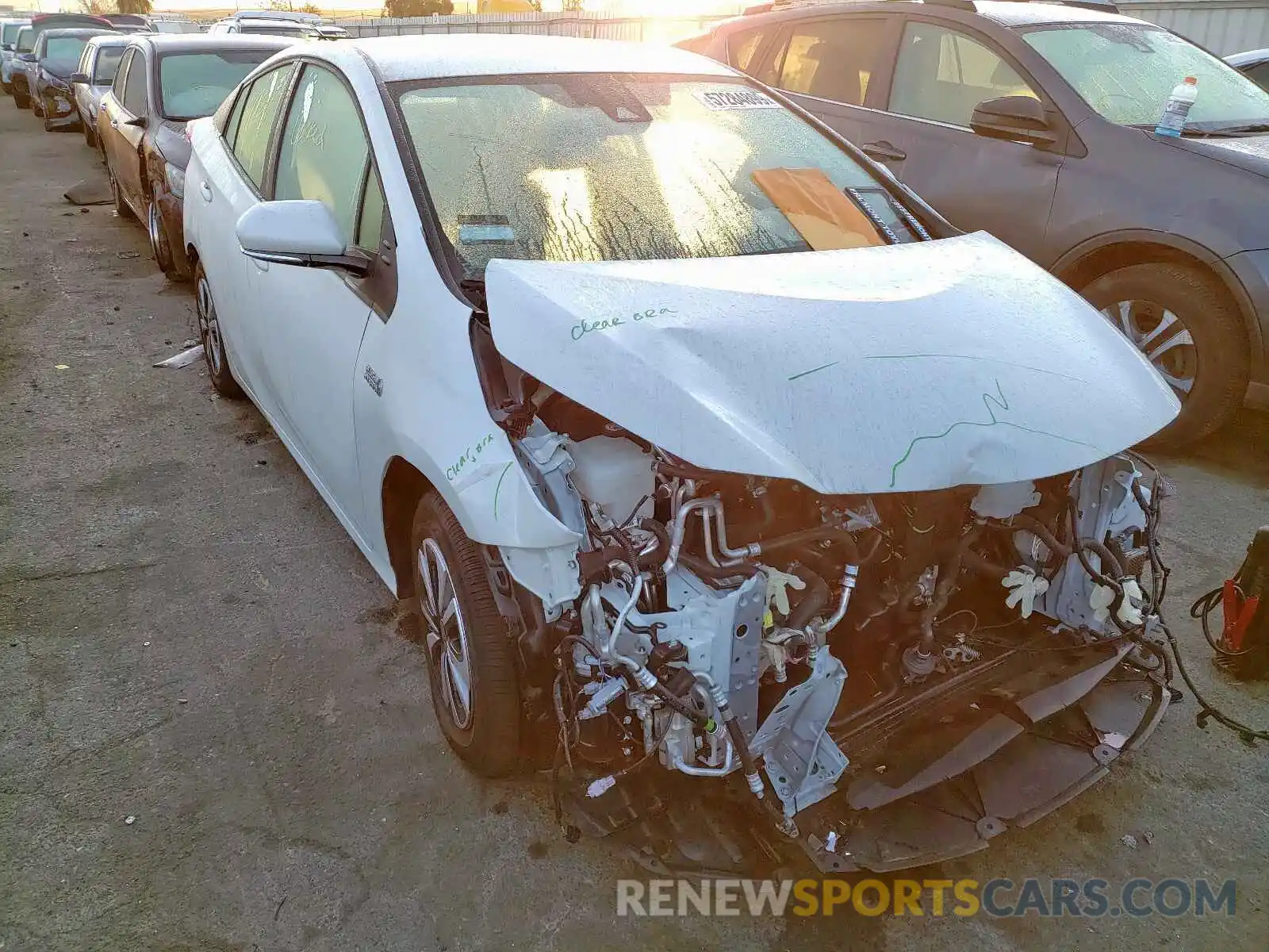 1 Photograph of a damaged car JTDKARFP8K3112710 TOYOTA PRIUS 2019