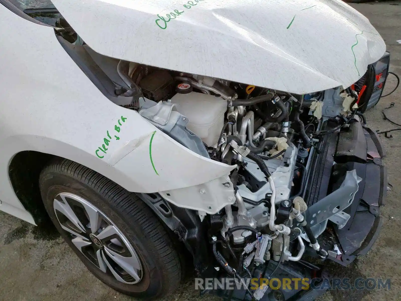 10 Photograph of a damaged car JTDKARFP8K3112710 TOYOTA PRIUS 2019