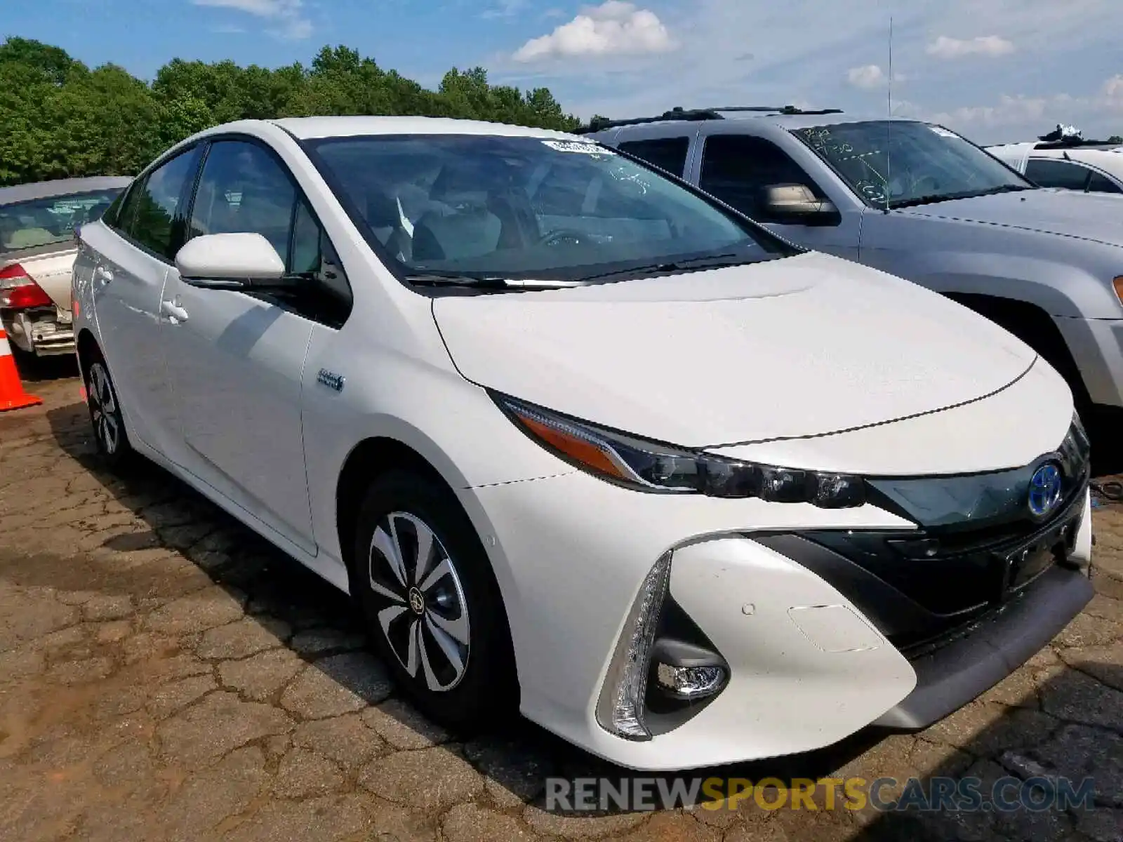 1 Photograph of a damaged car JTDKARFP8K3112951 TOYOTA PRIUS 2019