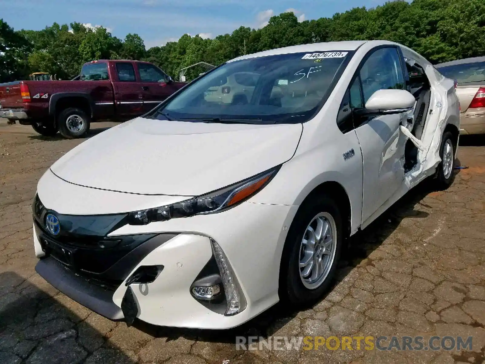 2 Photograph of a damaged car JTDKARFP8K3112951 TOYOTA PRIUS 2019