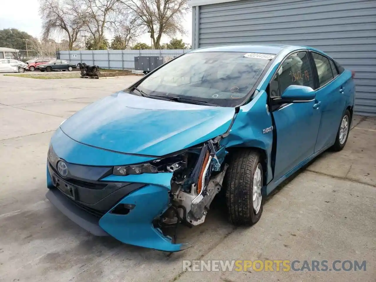 2 Photograph of a damaged car JTDKARFP8K3113761 TOYOTA PRIUS 2019