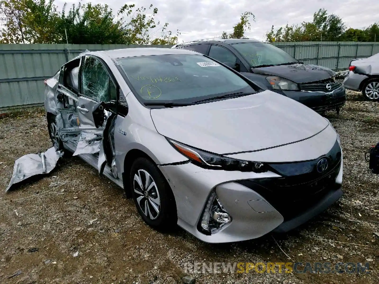 1 Photograph of a damaged car JTDKARFP8K3114263 TOYOTA PRIUS 2019