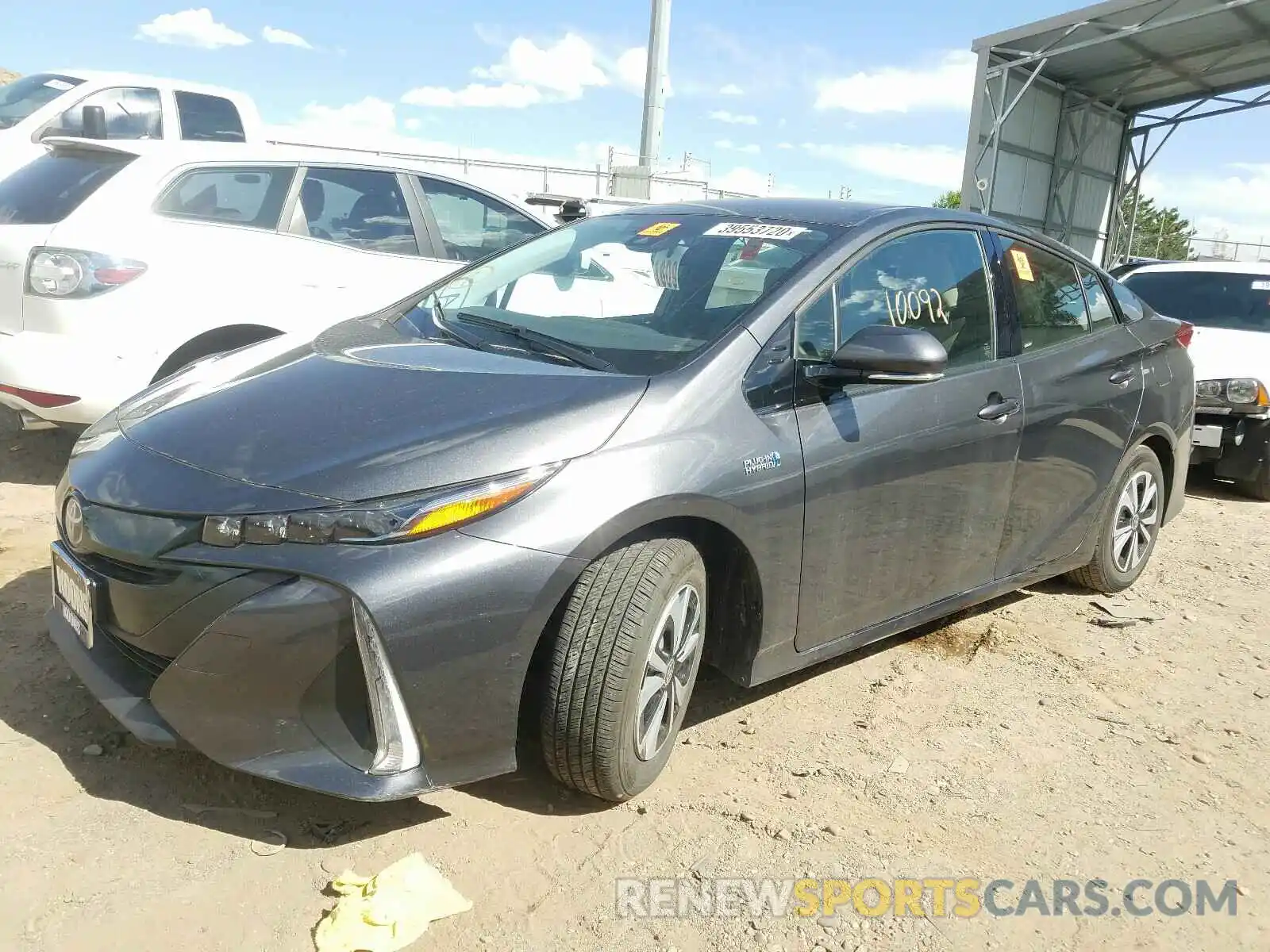 2 Фотография поврежденного автомобиля JTDKARFP8K3115803 TOYOTA PRIUS 2019