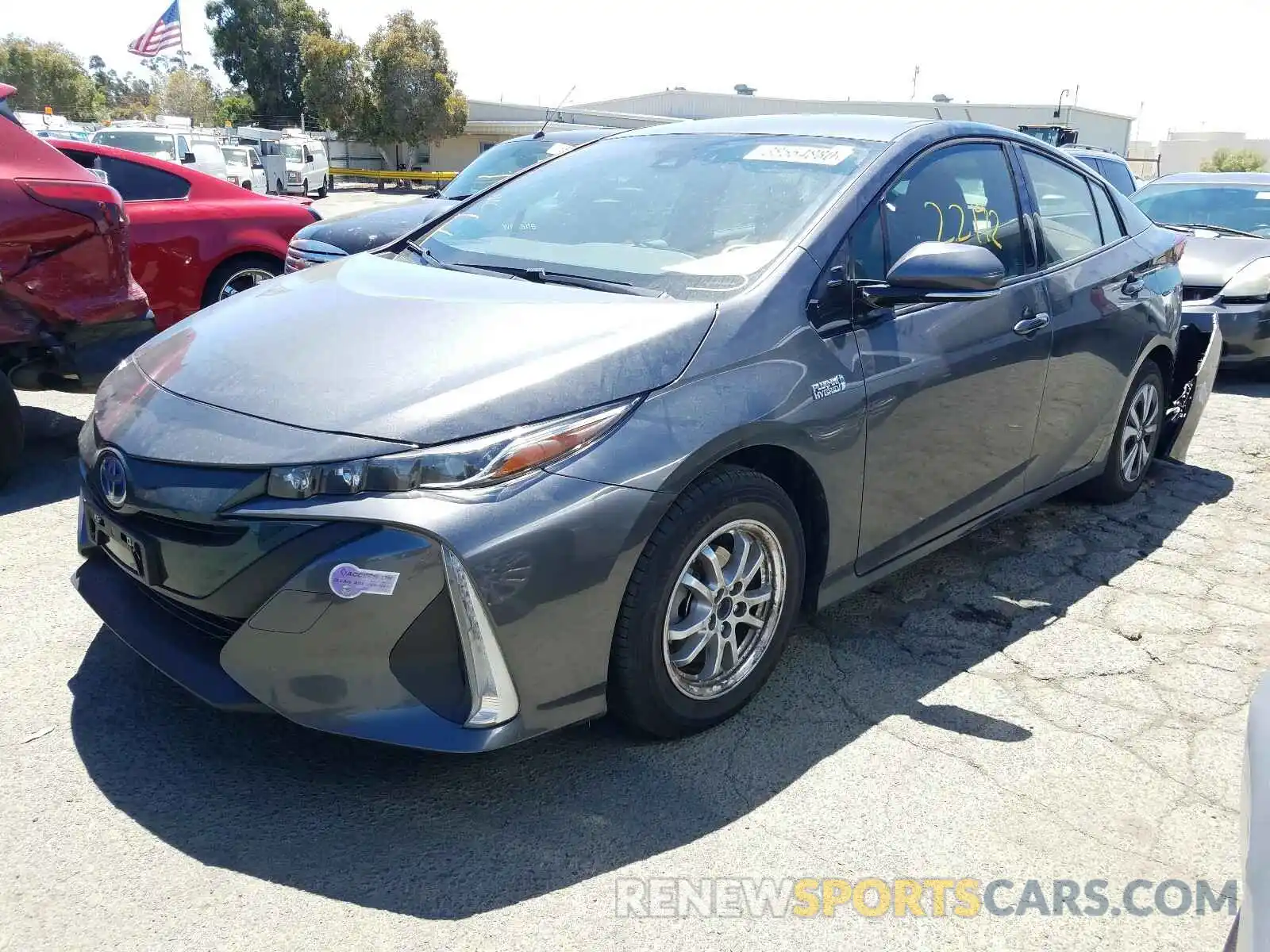 2 Photograph of a damaged car JTDKARFP8K3116868 TOYOTA PRIUS 2019