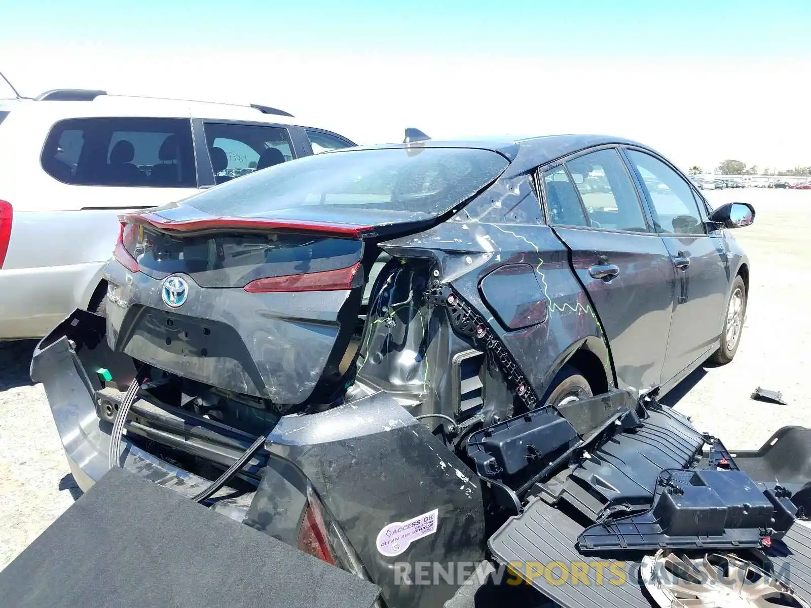 4 Photograph of a damaged car JTDKARFP8K3116868 TOYOTA PRIUS 2019