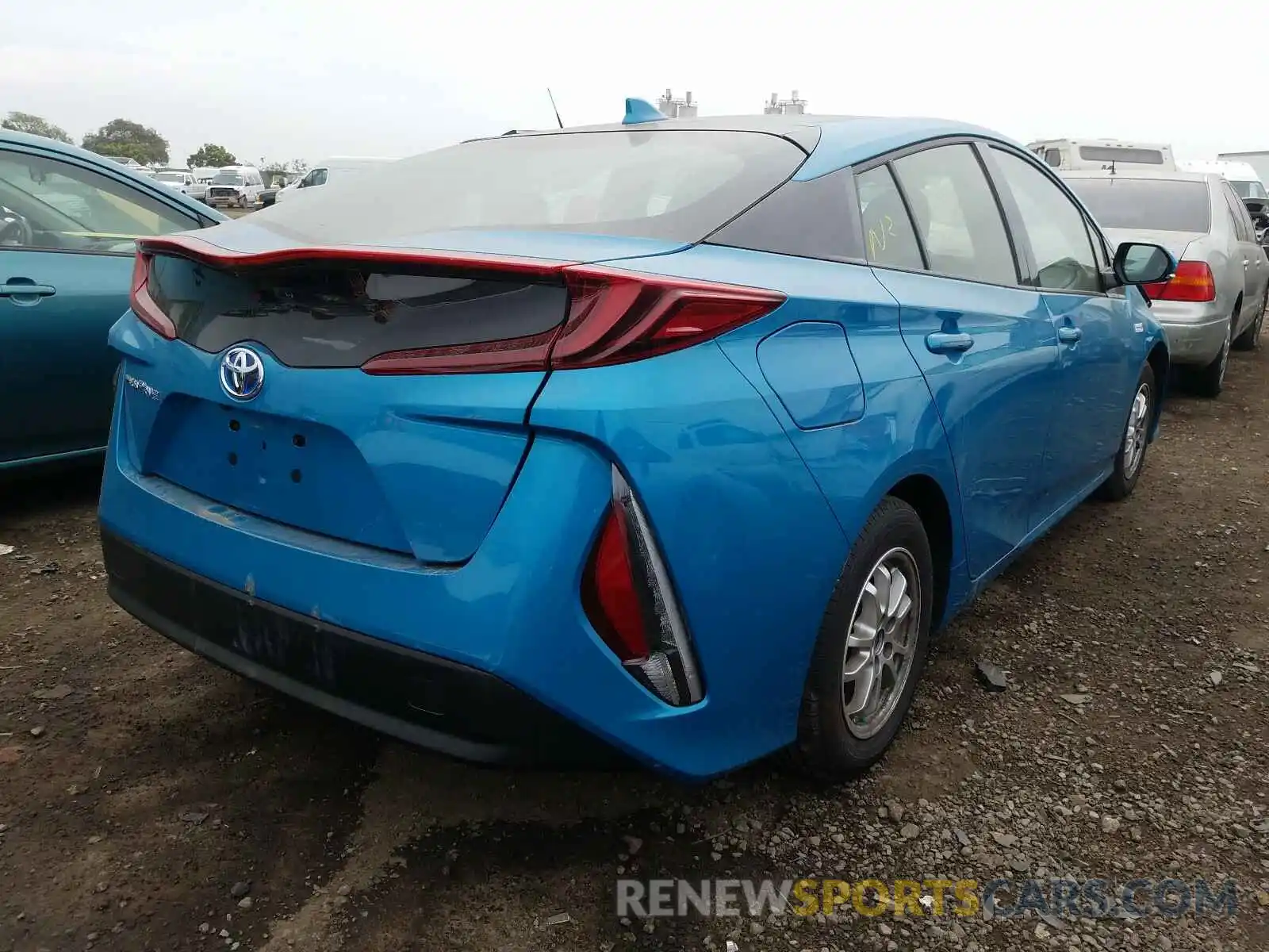 4 Фотография поврежденного автомобиля JTDKARFP8K3117633 TOYOTA PRIUS 2019