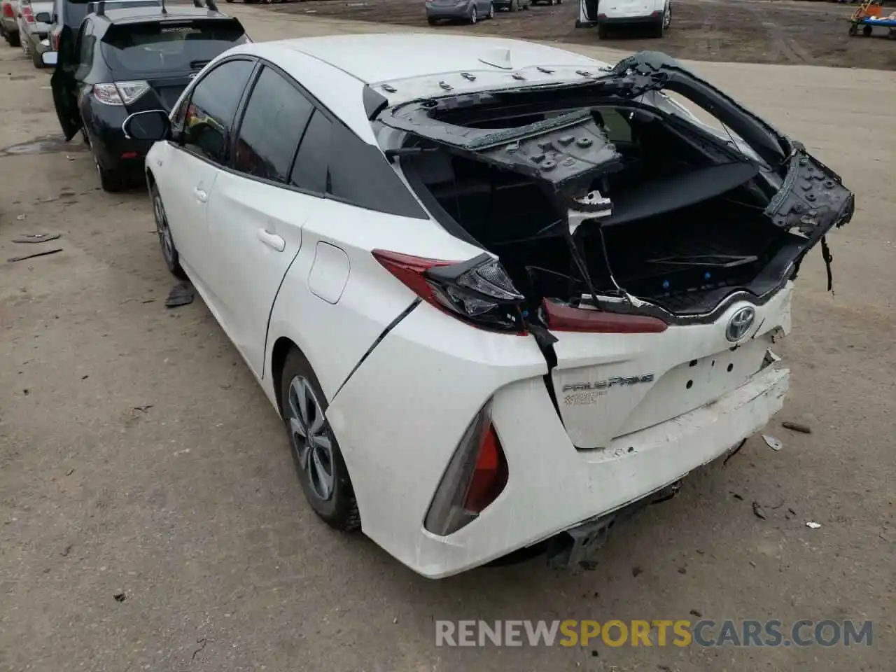 3 Photograph of a damaged car JTDKARFP8K3119348 TOYOTA PRIUS 2019