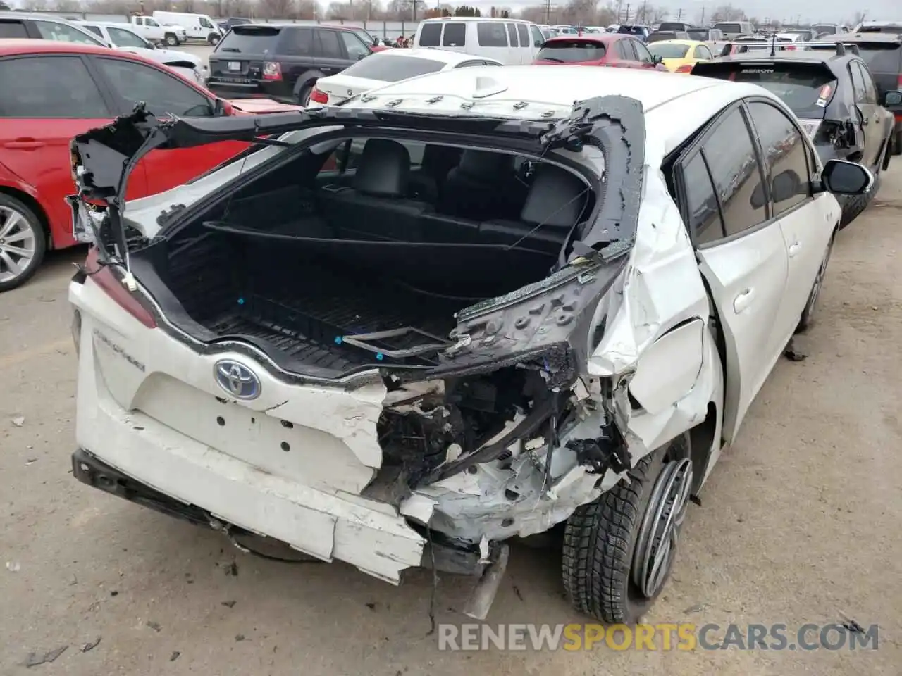 4 Photograph of a damaged car JTDKARFP8K3119348 TOYOTA PRIUS 2019