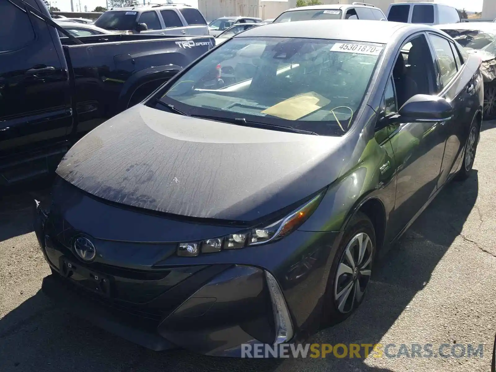 2 Photograph of a damaged car JTDKARFP9K3106107 TOYOTA PRIUS 2019