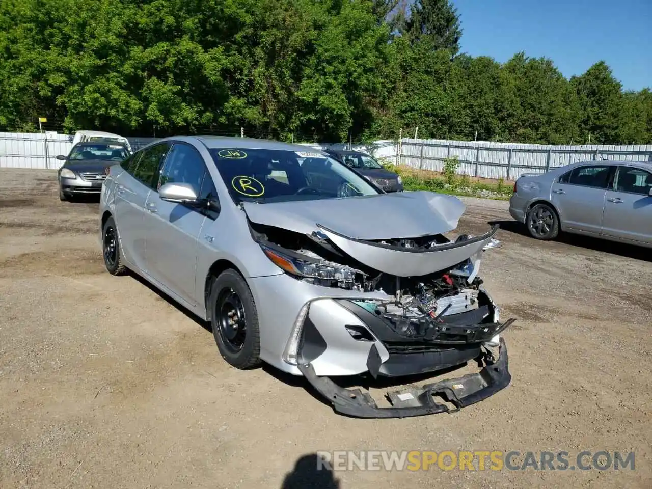 1 Photograph of a damaged car JTDKARFP9K3111808 TOYOTA PRIUS 2019