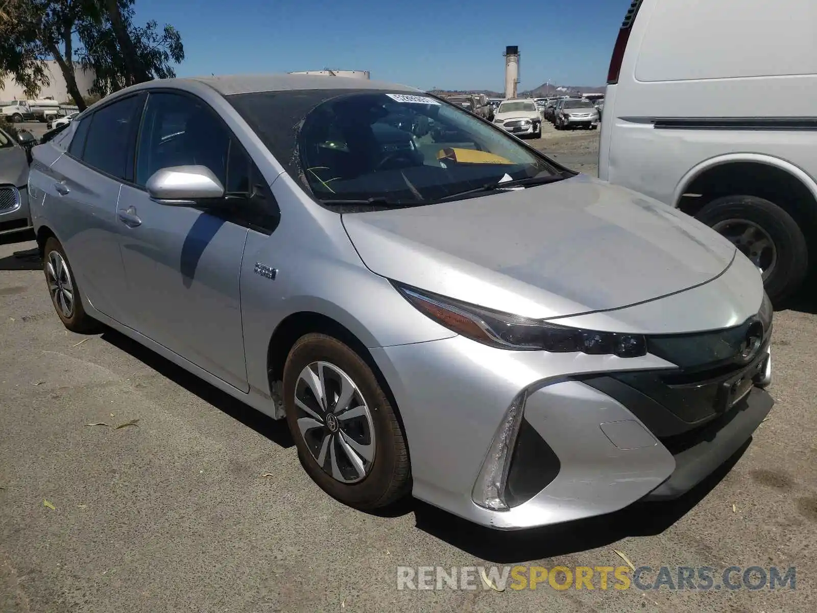 1 Photograph of a damaged car JTDKARFP9K3112084 TOYOTA PRIUS 2019