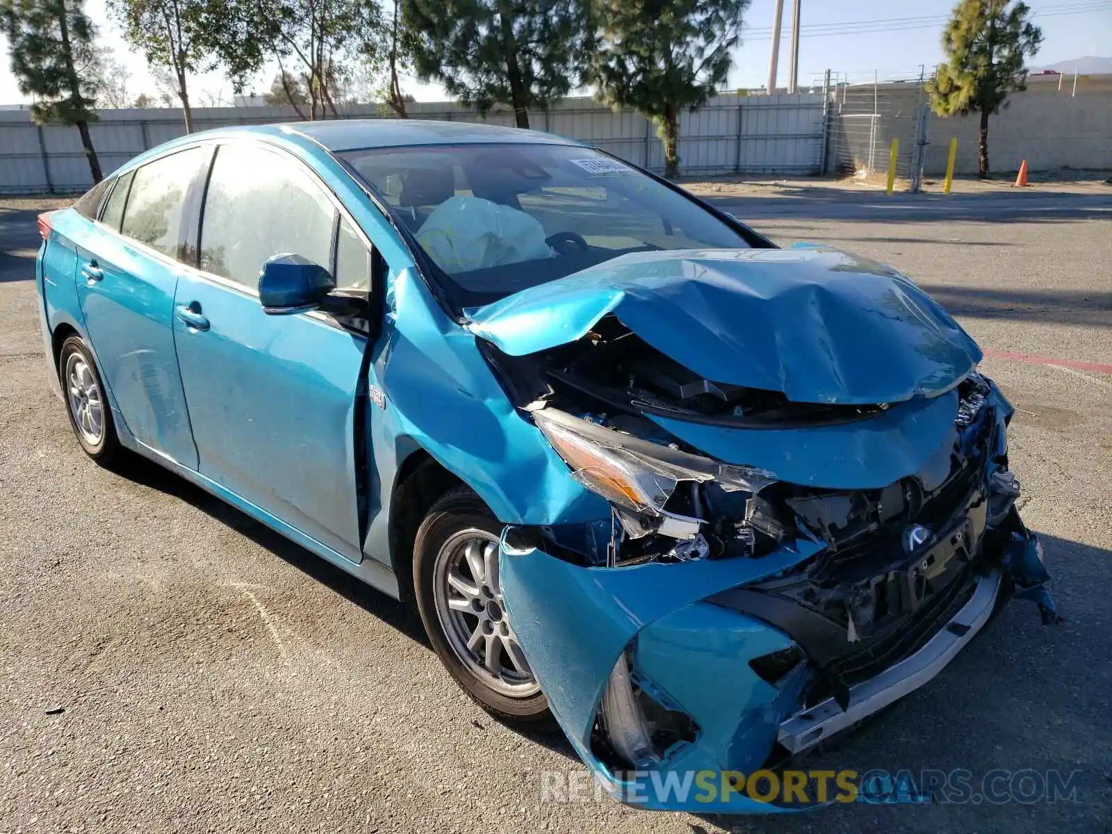 1 Photograph of a damaged car JTDKARFP9K3113235 TOYOTA PRIUS 2019