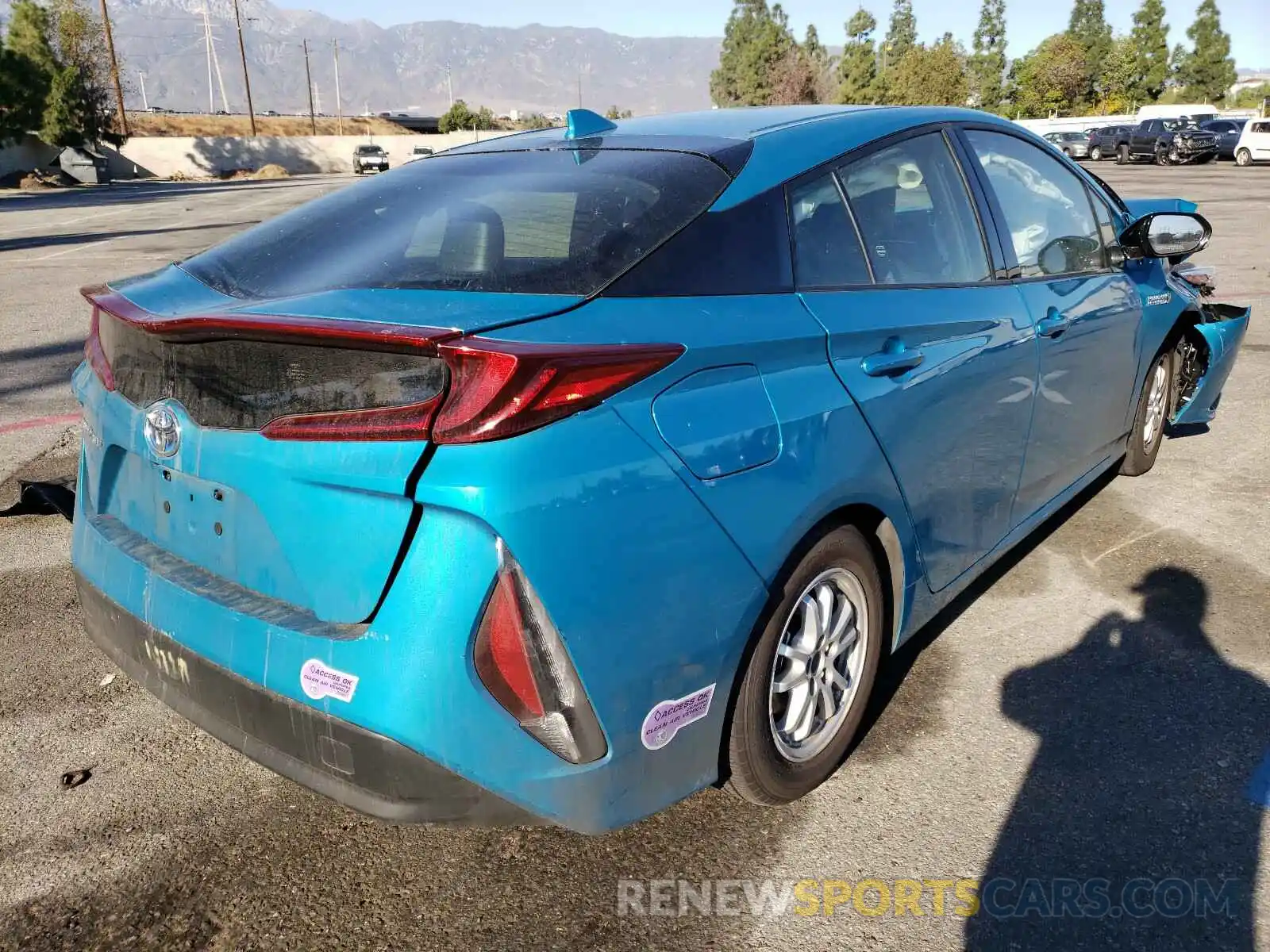 4 Photograph of a damaged car JTDKARFP9K3113235 TOYOTA PRIUS 2019