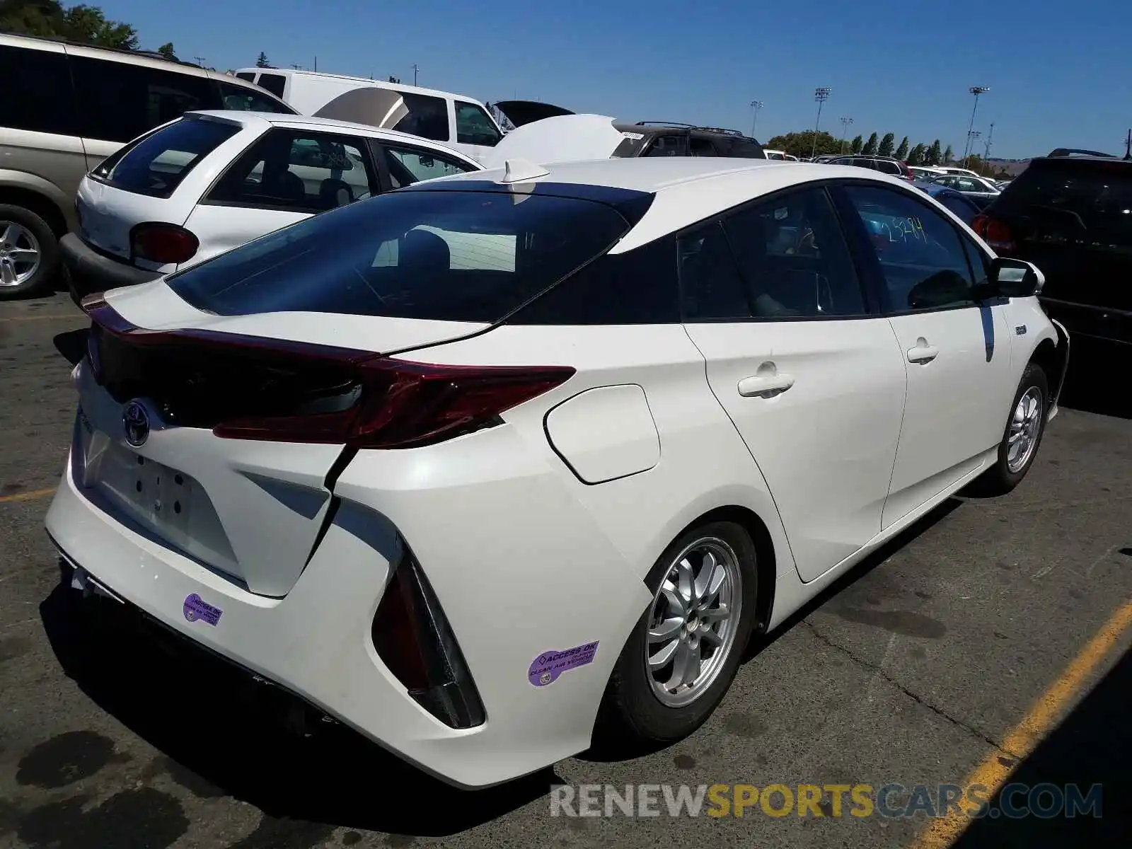 4 Photograph of a damaged car JTDKARFP9K3113641 TOYOTA PRIUS 2019