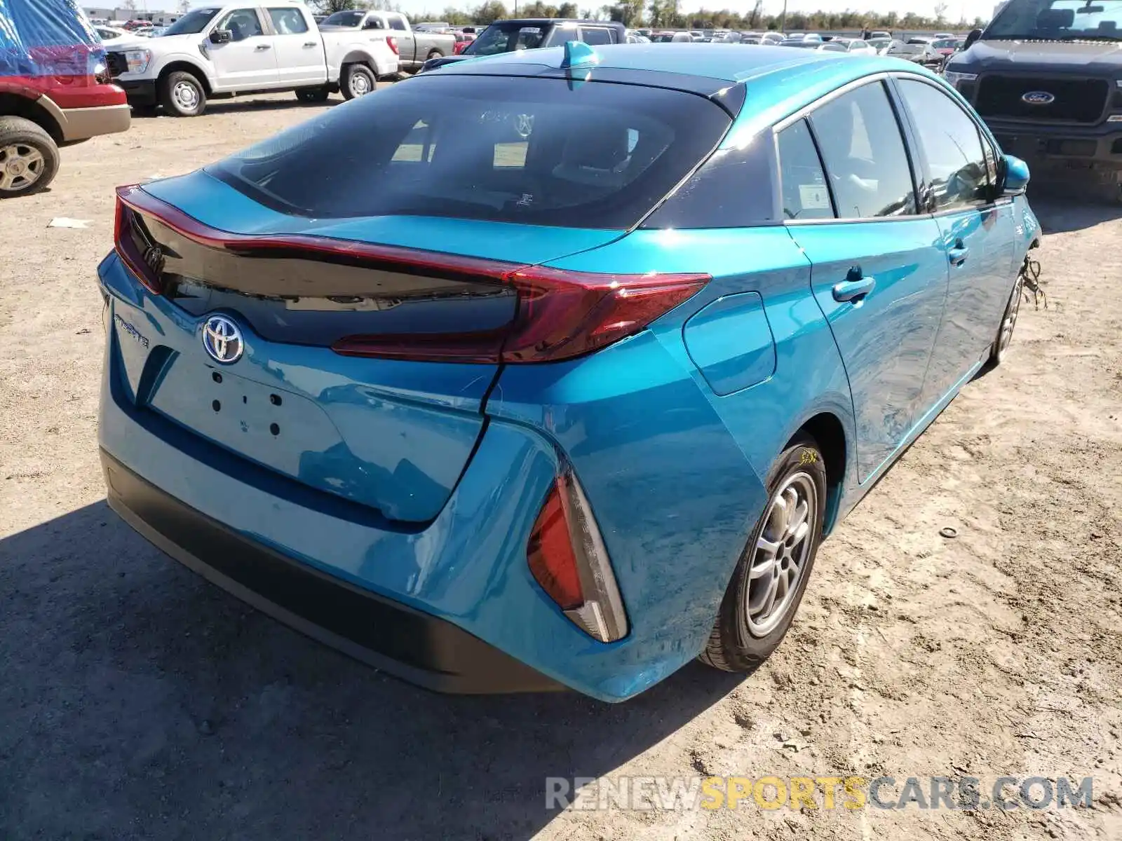 4 Фотография поврежденного автомобиля JTDKARFP9K3113980 TOYOTA PRIUS 2019