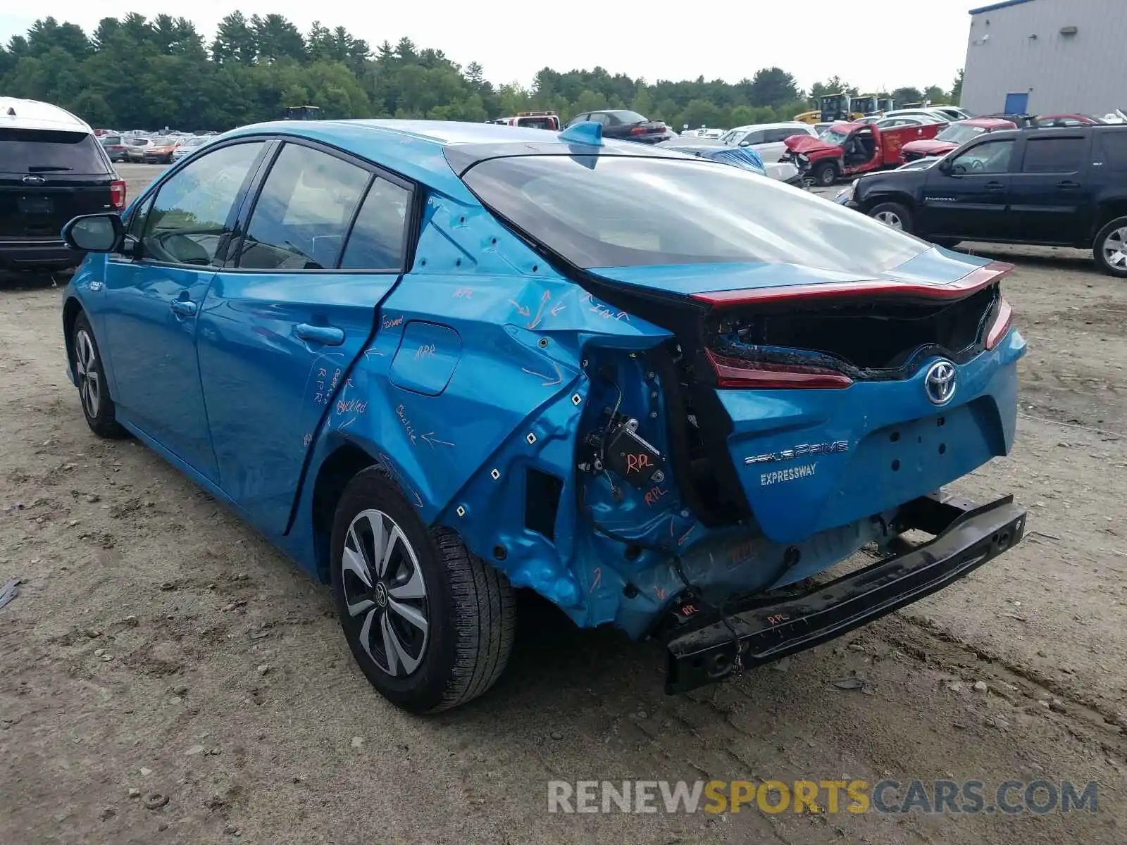 3 Photograph of a damaged car JTDKARFP9K3115163 TOYOTA PRIUS 2019