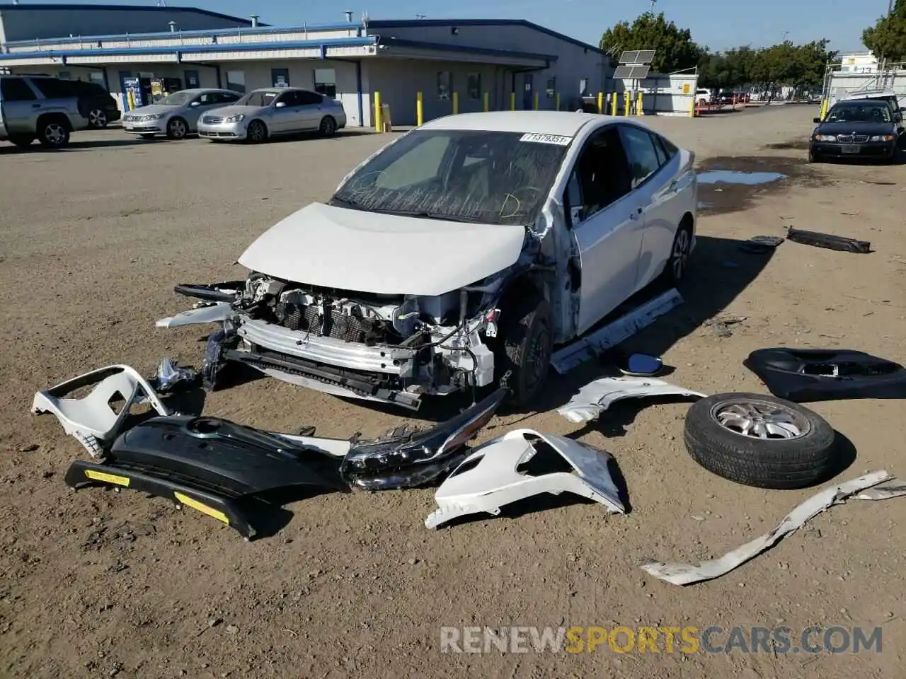 2 Photograph of a damaged car JTDKARFP9K3116555 TOYOTA PRIUS 2019