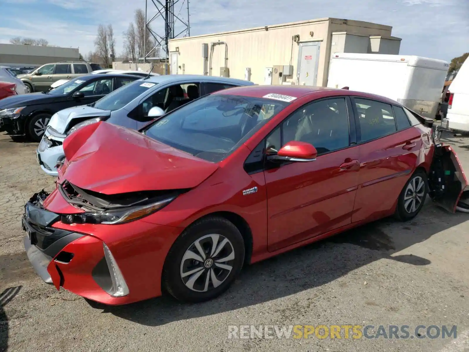 2 Photograph of a damaged car JTDKARFP9K3117754 TOYOTA PRIUS 2019