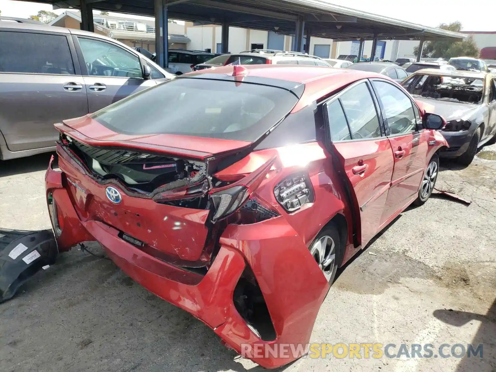 4 Photograph of a damaged car JTDKARFP9K3117754 TOYOTA PRIUS 2019