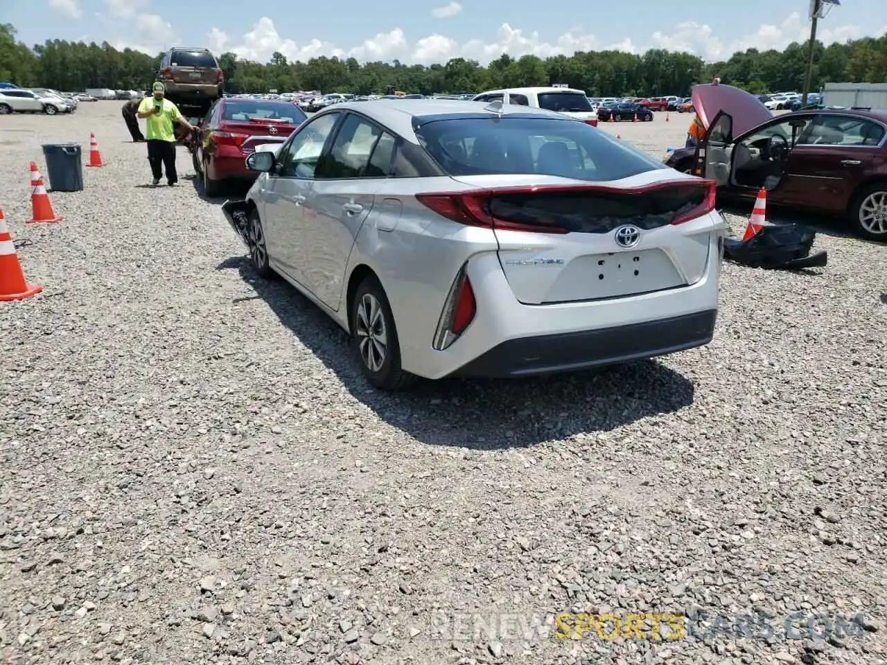 3 Photograph of a damaged car JTDKARFP9K3117995 TOYOTA PRIUS 2019