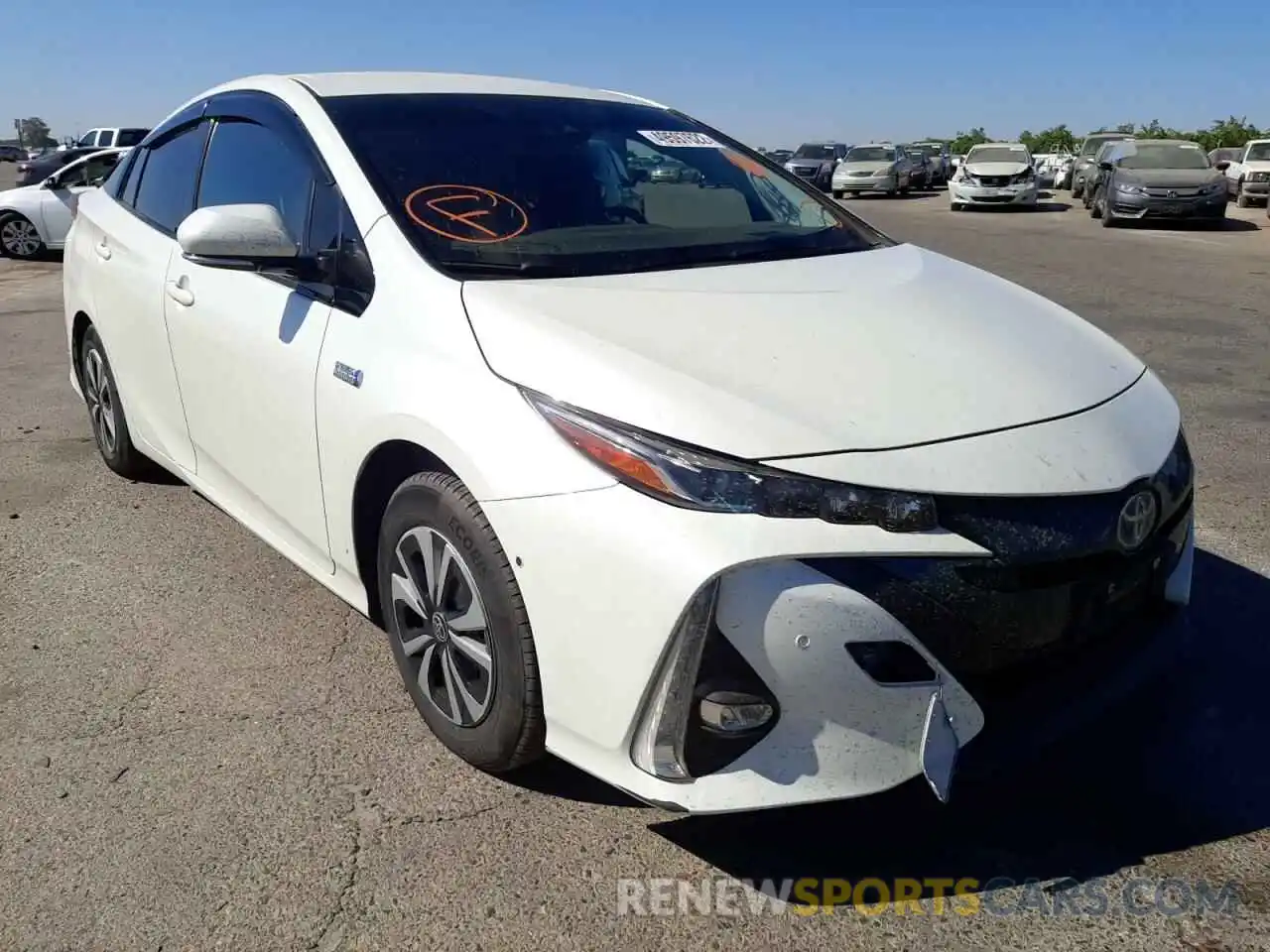 1 Photograph of a damaged car JTDKARFP9K3118063 TOYOTA PRIUS 2019