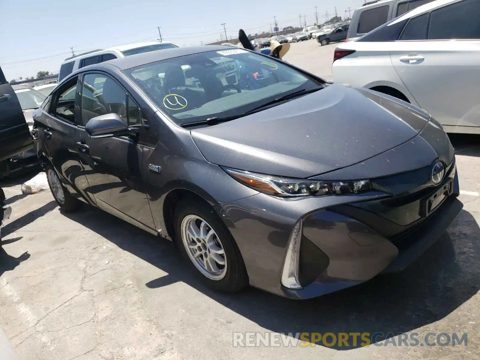 1 Photograph of a damaged car JTDKARFP9K3118659 TOYOTA PRIUS 2019