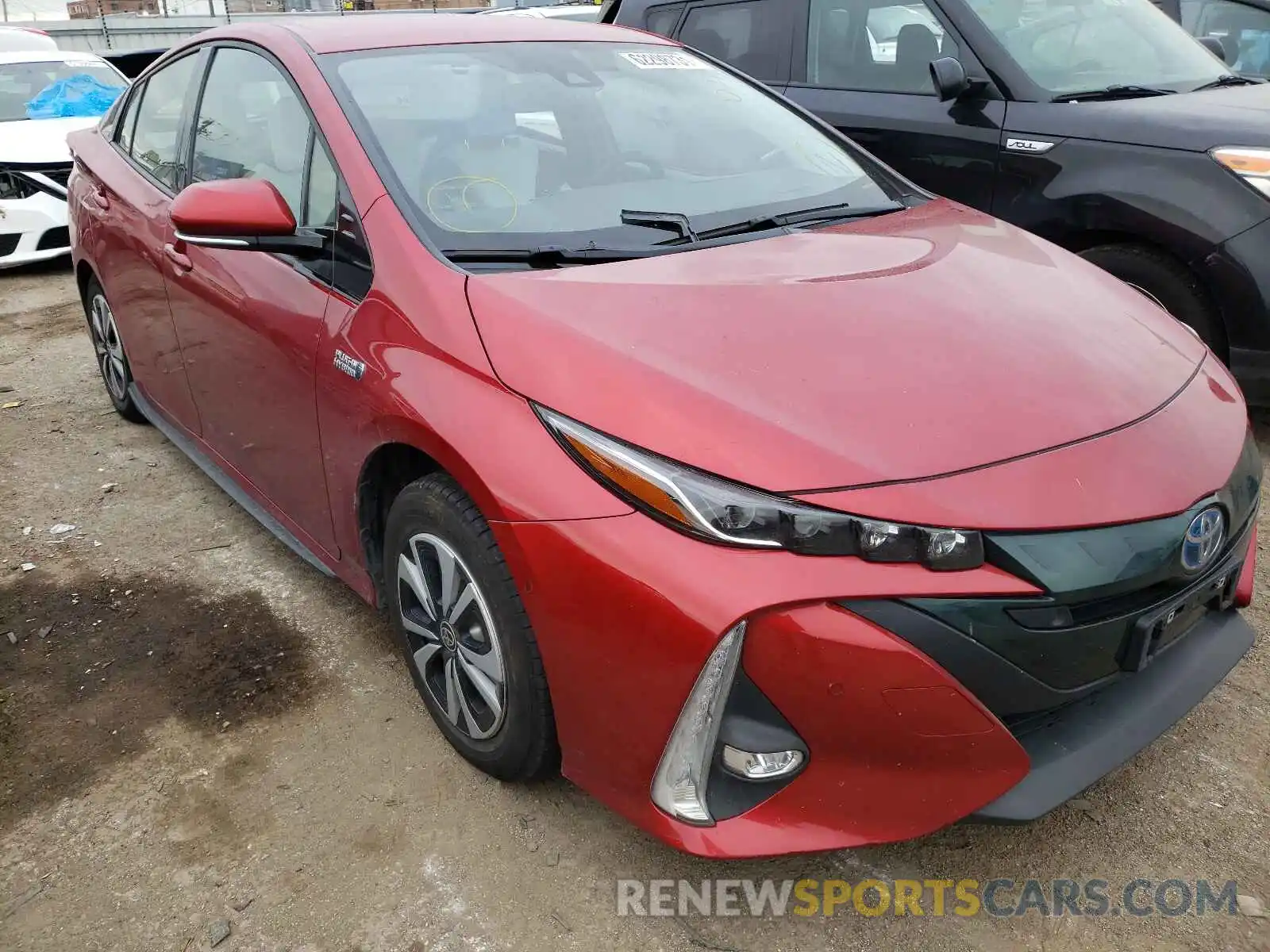 1 Photograph of a damaged car JTDKARFPXK3105015 TOYOTA PRIUS 2019