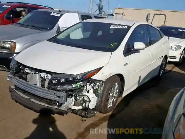 2 Photograph of a damaged car JTDKARFPXK3105709 TOYOTA PRIUS 2019