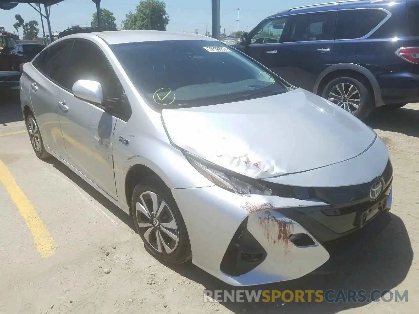 1 Photograph of a damaged car JTDKARFPXK3108092 TOYOTA PRIUS 2019