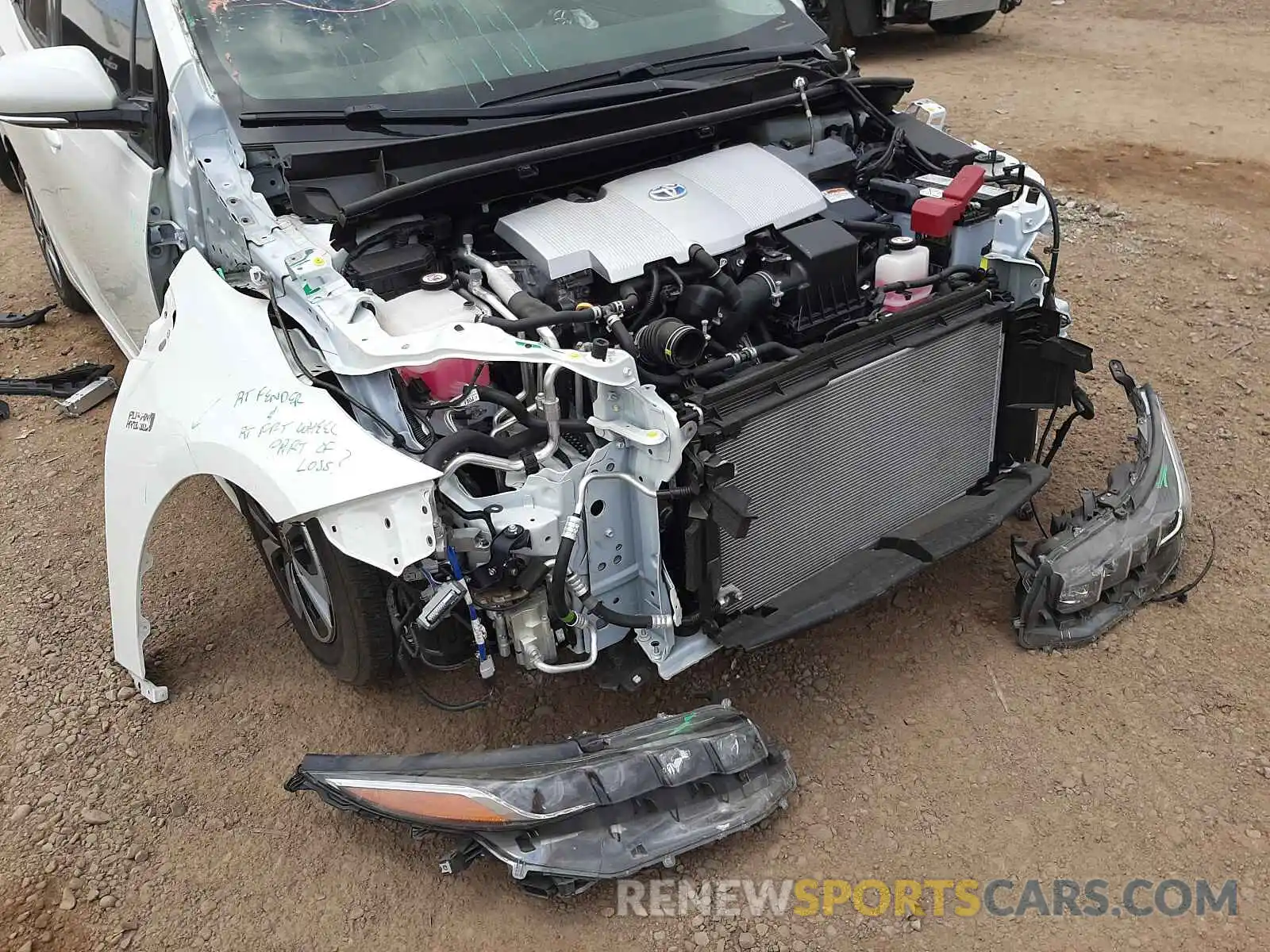 9 Photograph of a damaged car JTDKARFPXK3110103 TOYOTA PRIUS 2019