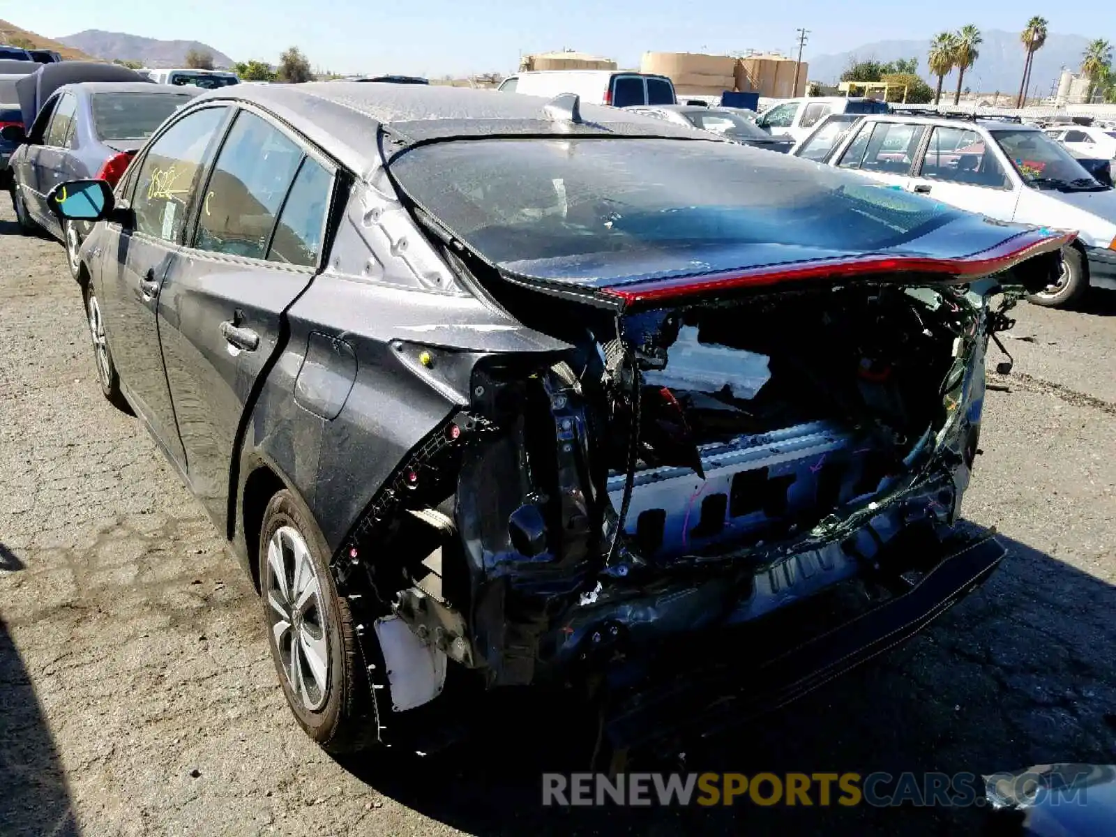 3 Photograph of a damaged car JTDKARFPXK3111154 TOYOTA PRIUS 2019