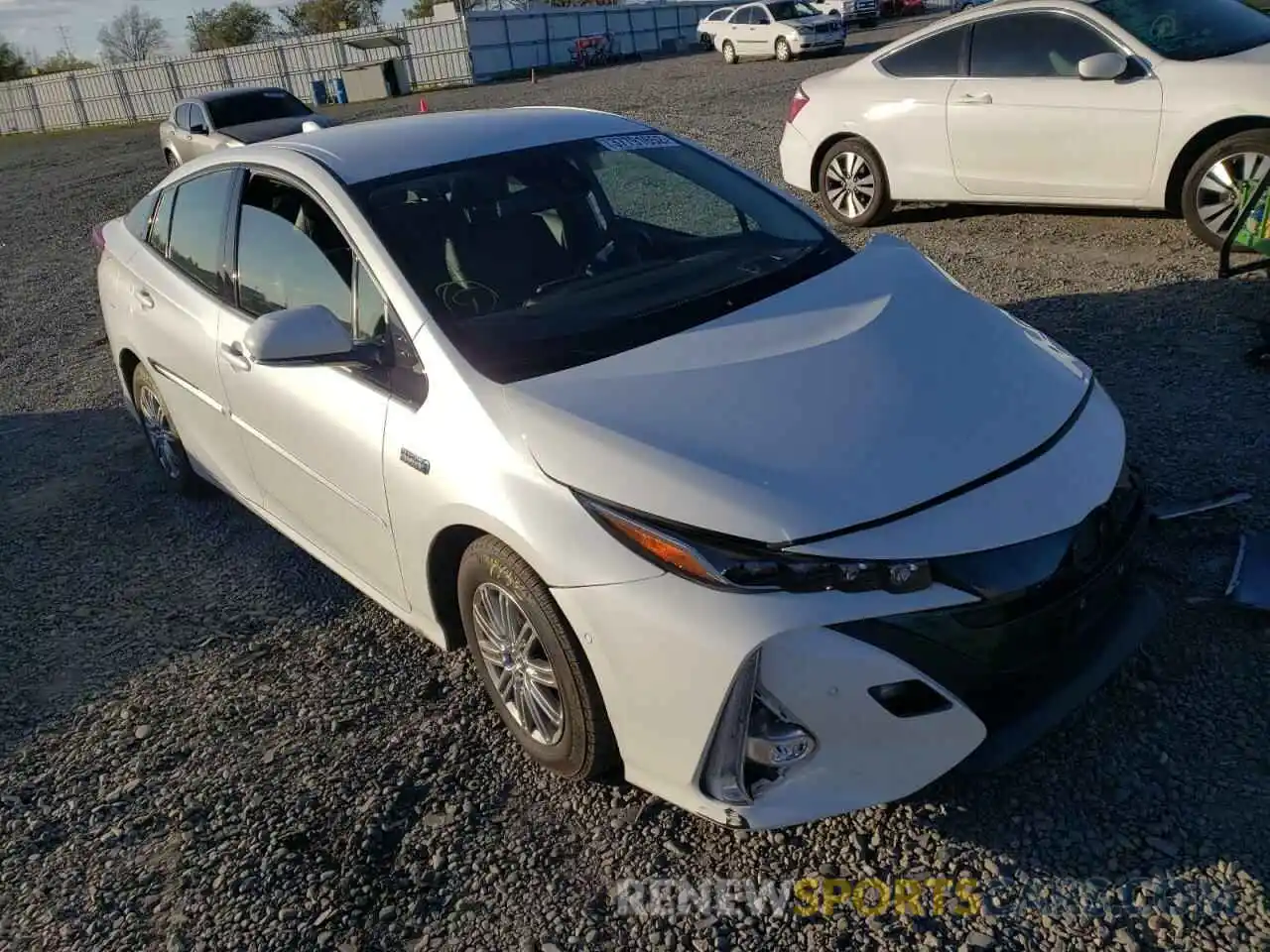 1 Photograph of a damaged car JTDKARFPXK3112451 TOYOTA PRIUS 2019