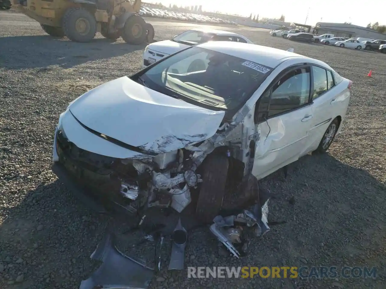 2 Photograph of a damaged car JTDKARFPXK3112451 TOYOTA PRIUS 2019