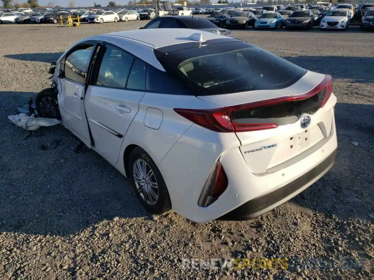 3 Фотография поврежденного автомобиля JTDKARFPXK3112451 TOYOTA PRIUS 2019