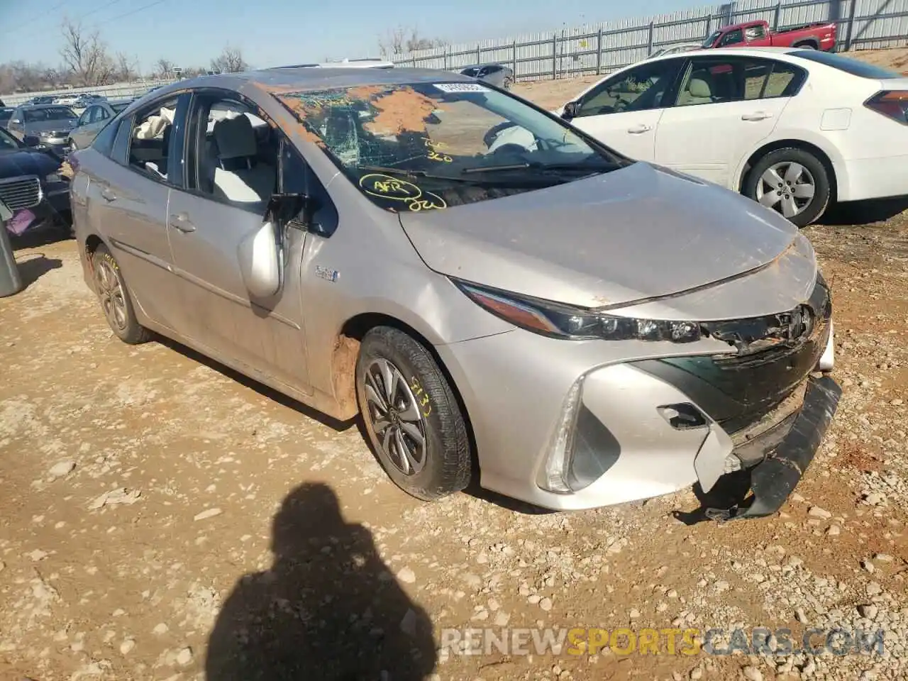 1 Photograph of a damaged car JTDKARFPXK3113826 TOYOTA PRIUS 2019