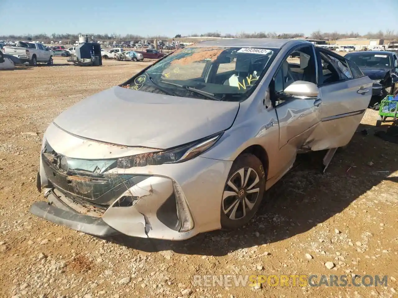 2 Photograph of a damaged car JTDKARFPXK3113826 TOYOTA PRIUS 2019