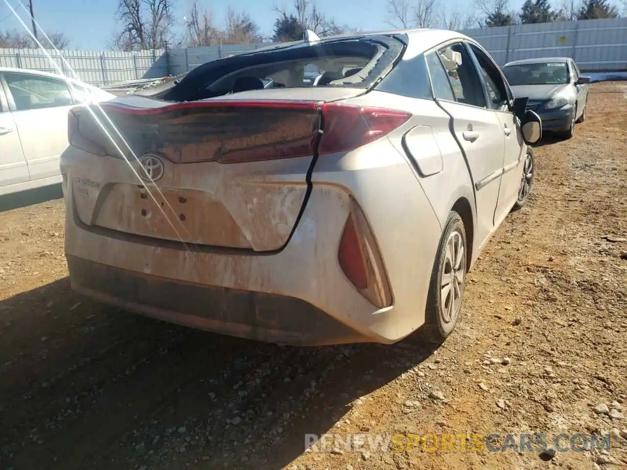 4 Photograph of a damaged car JTDKARFPXK3113826 TOYOTA PRIUS 2019